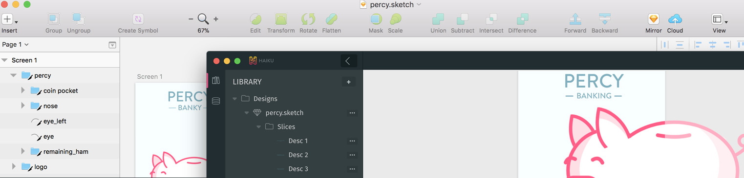 Sketch & SVG support in Haiku for Mac